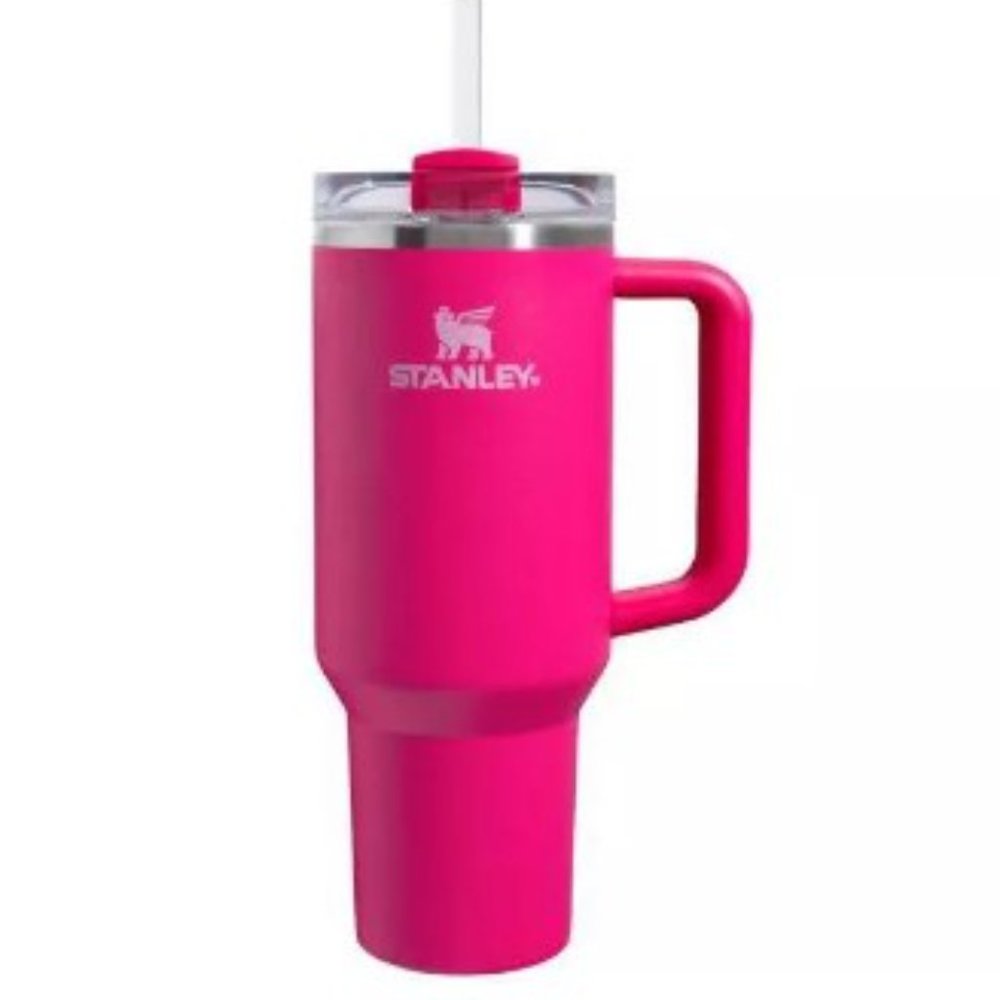 NEW Stanley 40 oz Stainless Steel H2.0 Flowstate Quencher Tumbler Cosmo Pink